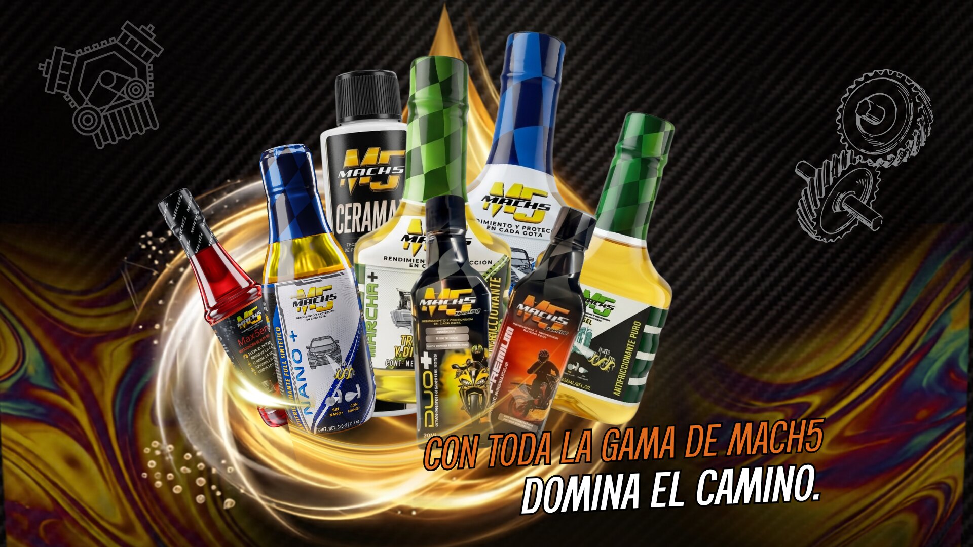 Toda la gama MACH5 — Domina el camino